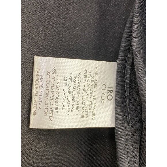 IRO Sz 40 / US 8 Blazer Jacket Coat CLYDE Black Peplum Designer Luxury Capsule - Picture 11 of 15